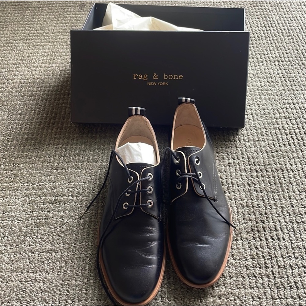 🆕 Rag & Bone Audrey Oxford in Black Size 9